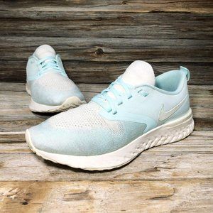 Nike Odyssey React Flyknit Athletic Running Casual Blue Sneakers Women 8…